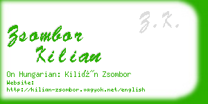 zsombor kilian business card